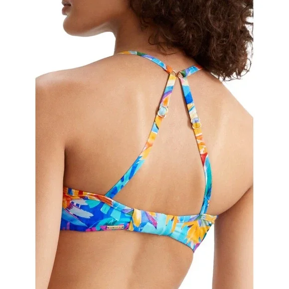 Sunsets Alegria Crossroads Underwire Bikini Top Swimsuit Sz 34D / 36C NWT Floral - Picture 3 of 12